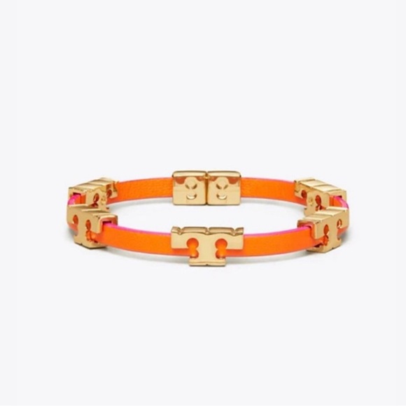 TORY BURCH SERIF-T SINGLE WRAP BRACELET -NWOT - Picture 2 of 5